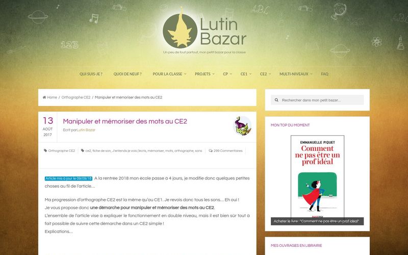 Manipuler et mémoriser des mots au CE2